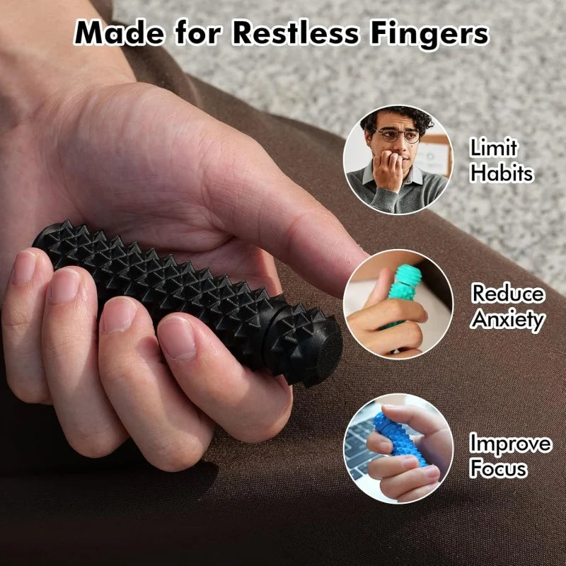 Pain Stim Fidget for Stress Relief 3D Printed Rotating Spiky Grippie Fidget Sensory Toys for Stress Desk Office