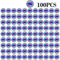 100Pcs LED Tableware Mat Cup  Luminous Sticker Colorful Flashing Bottle Sticker Light-emitting Coaster Stall Bar Light