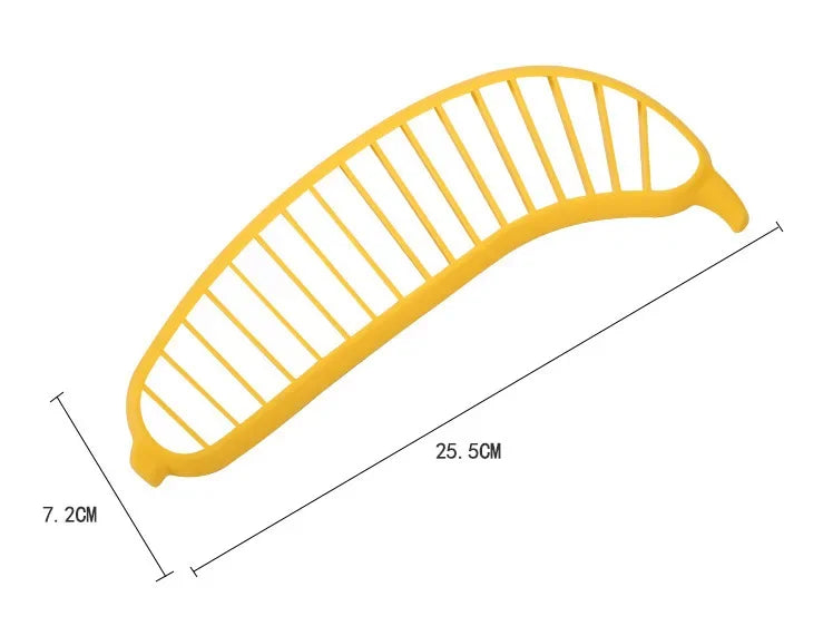 Kitchen Gadgets Plastic Banana Slicer Cutter Fruit Vegetable Tools Salad Maker Banana Chopper  Kitchen Tools Cooking Cut