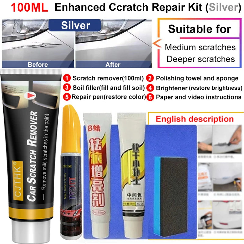 Auto Kratzer Entferner Farbe Pflege Werkzeuge Auto Swirl Entferner Kratzer Reparatur Polieren Auto Körper Schleifen Verbindung Anti Scratch Wachs