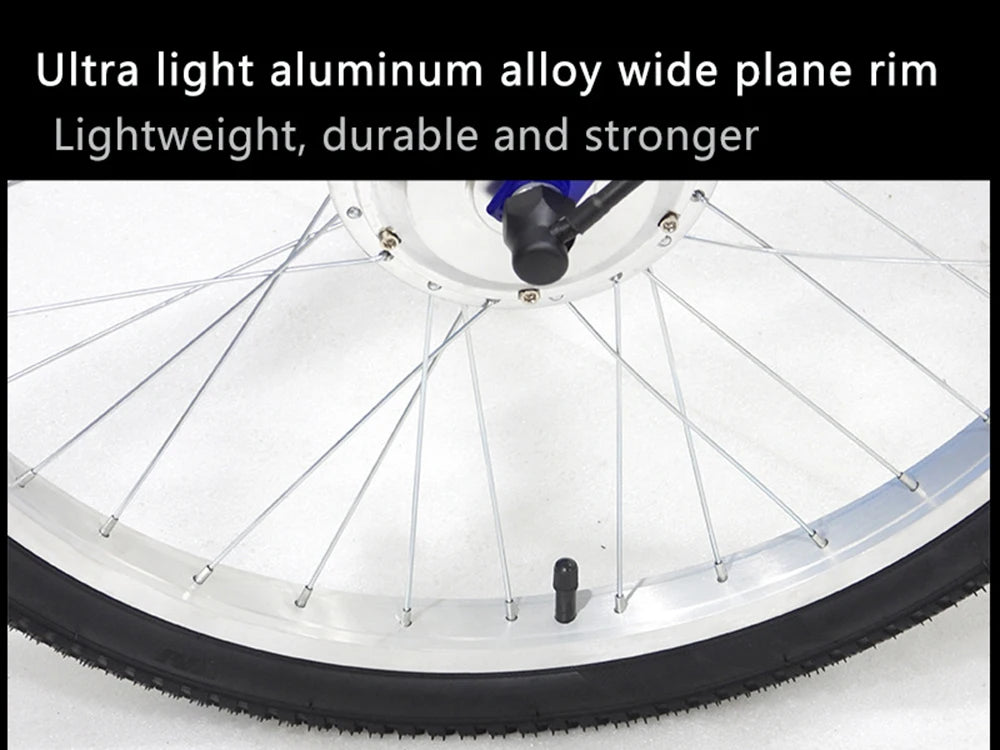 24 Inch Electric Tricycle 3 Wheels For Adults Removable Battery 350W 36V Family e Bike For Old People Blue/White/Black