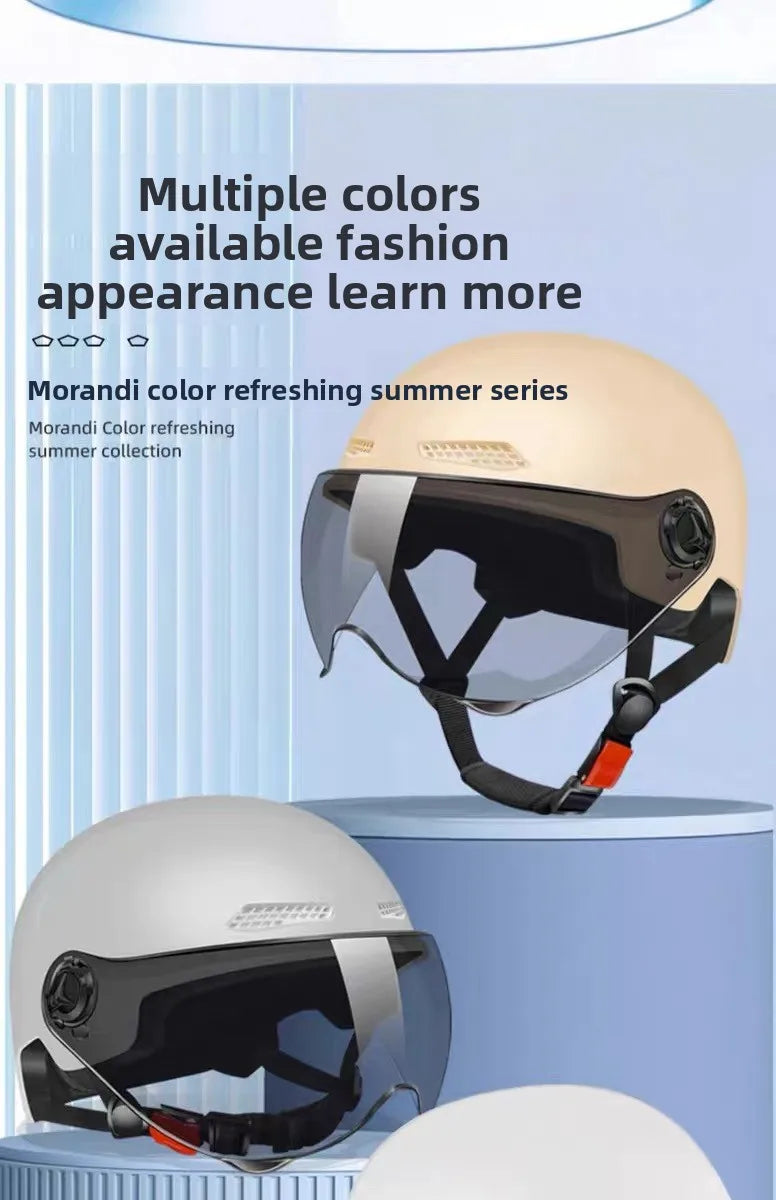 2025 E-Bike Motorcycle Half Helmet - Universal for Men Women