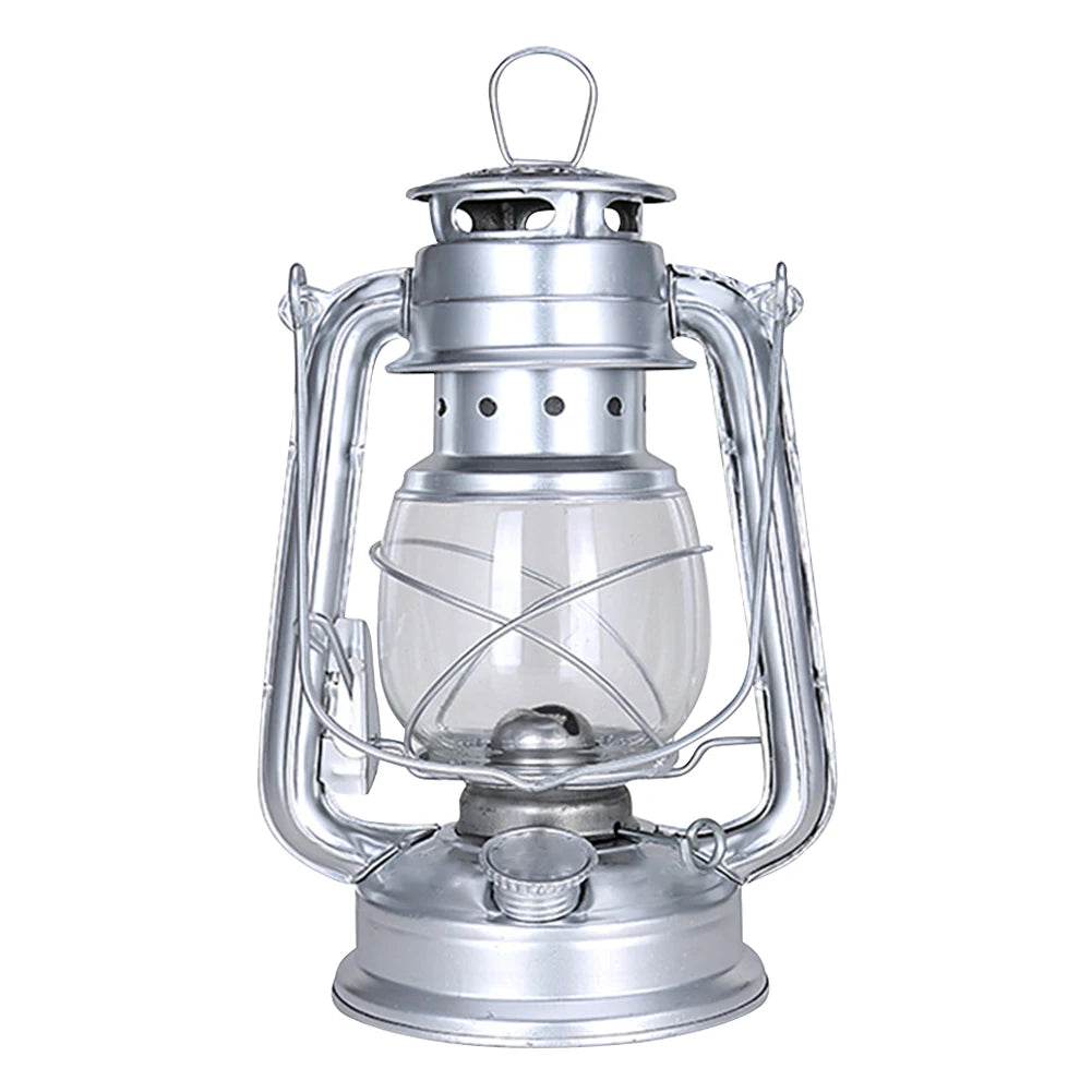 1/2PCS Vintage Kerosene Lantern Hurricane Lantern Metal Kerosene Lantern Fuel Camping Lanterns for Camping Home Patio Decor Lamp
