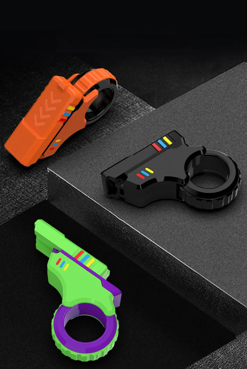 Rotary Finger Sliders Fidget Toy Office Pressure Relief Slider Ratchet Finger Fidget 3D Printed Fidegt ToysFingertip Textured