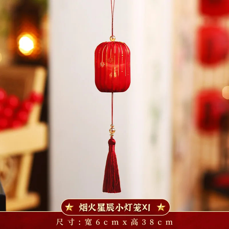 2025 Mid-Autumn Festival Lantern Decoration Celebrate New Year Party Decor Luminous Small Lanterns Hanging Ornament For Xmas