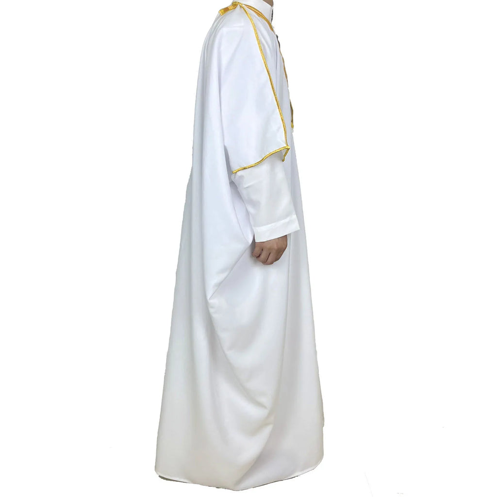 Islamische Dubai Saudi Abayas Gebet Abaya Naher Osten Herren Robe Muslim Kleid Kimono Dishdasha Kleidung Kaftan Ramadan Jubba Thobe