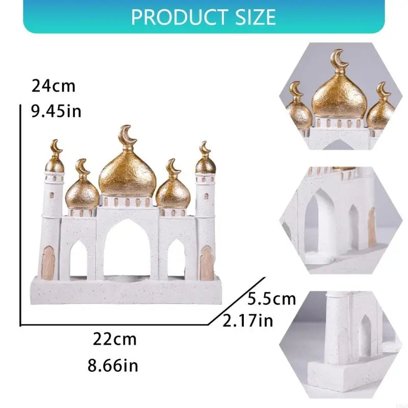 Islamic Ramadans Home Decors Resin Ornament for Eid Celebration Cultural Accessory Living Room Decoration Y5GB