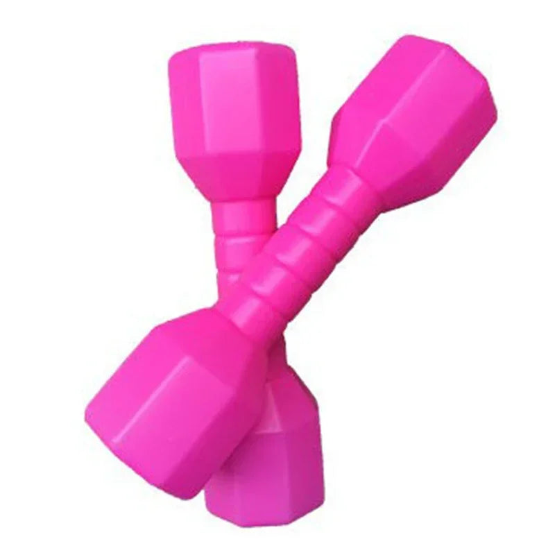 2pcs Children Dumbell Plastic Fitness Equipment Kids Training Performance Outdoor Dancing Tool Workout Exercise Colorful Toy