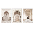 Islamic Arabic Architecture Beige Posters Canvas Painting Morocco Door Wall Art Print Picture Modern Living Room Interior Decor