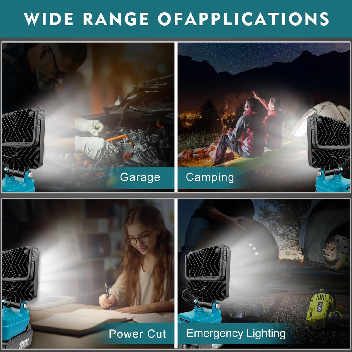 NEW For Makita 18V Li-ion Battery Lantern Outdoor Flashlight 4 Inch Cordless LED Work Light Camping Lamp Emergency Lighting