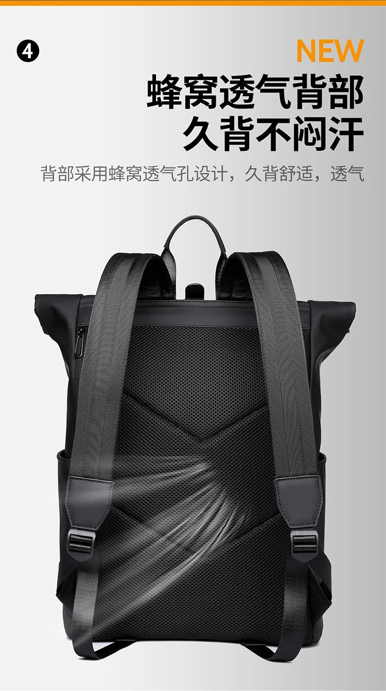Oxford Erweiterbare Herrenrucksäcke, wasserdichter Sport-Reiserucksack für Herren, 15,6 Zoll Laptoptasche, Luxustaschen, Mochilas Para Hombre