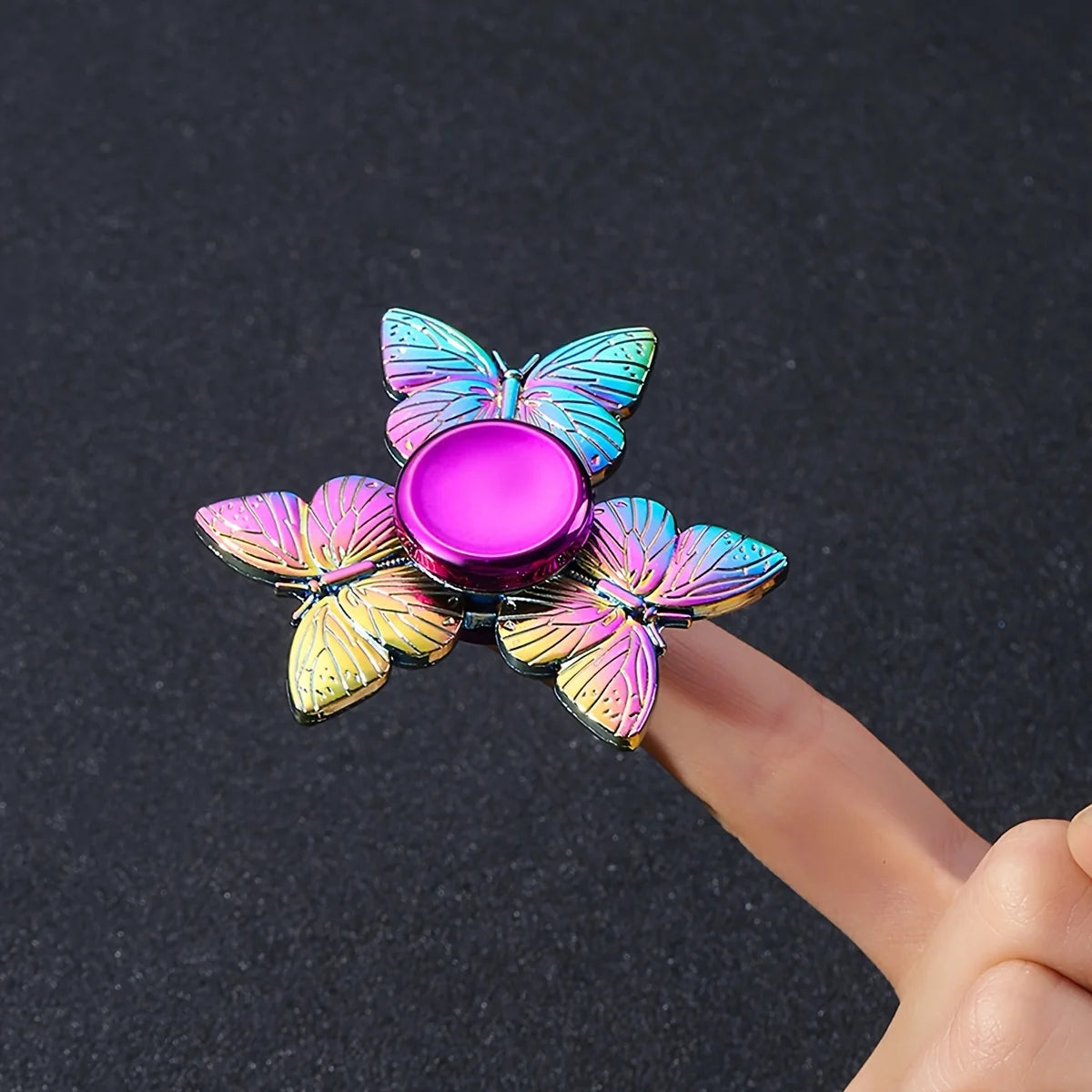 Butterfly Fidget Spinner Toy for Kids – Durable Metal Sensory Finger Spinner for Party Favor, Birthday Gift