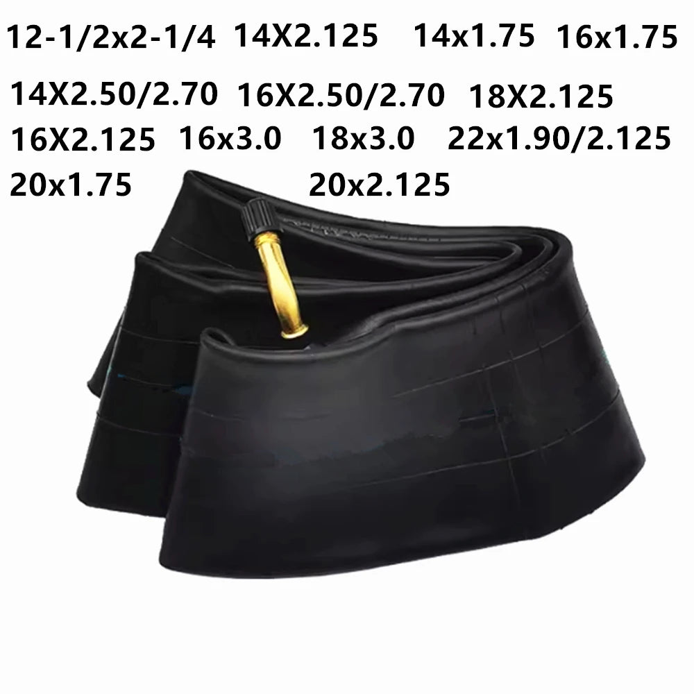 14/16/18/20/22 Inch  Butyl Inner Tube 1.75/2.125/2.5/3.0 for  Electric Scooters E-Bike Unicycle Tyre