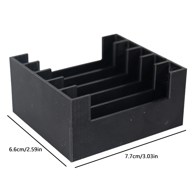 Festplatten-Aufbewahrungsbox 3,5-Zoll Mechanische Festplatten-Aufbewahrungsbox Schwarzes Aufbewahrungsregal Organizer Halter Regal Wohnwagen-Zubehör