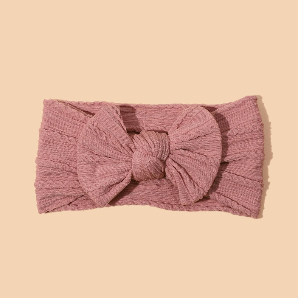 1Pcs Newborn Baby Headband For Girls Elastic Knit Children Turban Baby Bows Soft Nylon Kids Headwear Hair Accessories 32 Colors