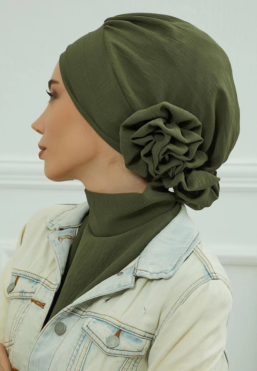 Islamische Hut Hijabs für Frau trend ige Blume Kopftuch Unter kappe Motorhaube Frauen muslimischen Turban Hut Damen Kopf wickel Bandana Schädel kappe