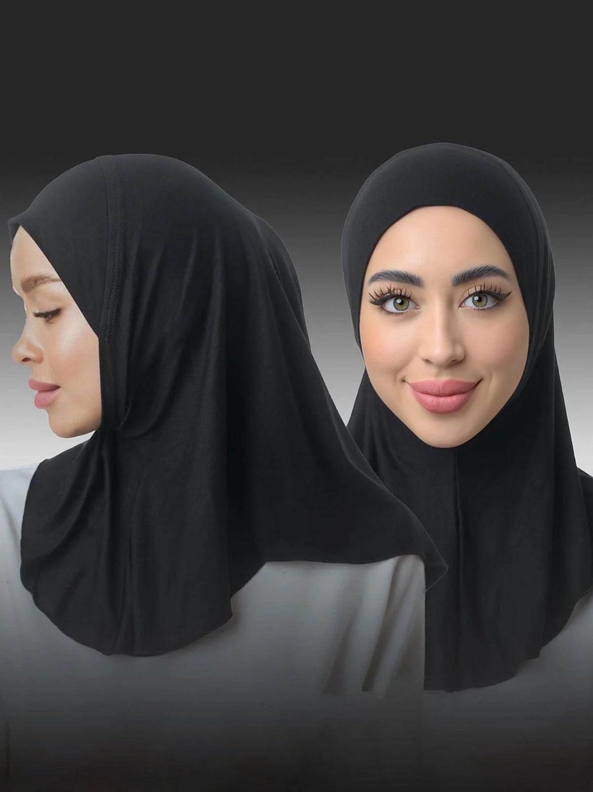 Islamic Full Cover Underscarf Stretch Turban Cap Hijab Bonnet Ready to Wear Snap Fastener Instant Hijab for Muslim Women