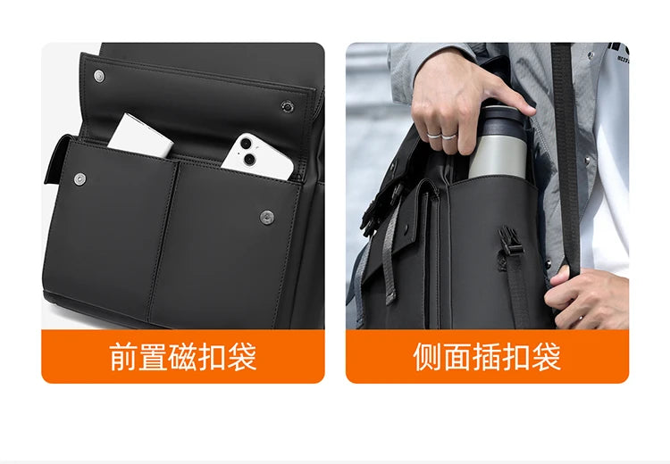 Leichter 15,6-Zoll-Laptop-Rucksack, wasserdicht, multifunktional, Reise-, Wander-, Schulrucksack, Mochila für Herren, Business, mit mehreren Taschen