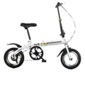Foldable bicycle, 12-inch small bike for boys and girls, portable and ultra-light transmission with disc brakes