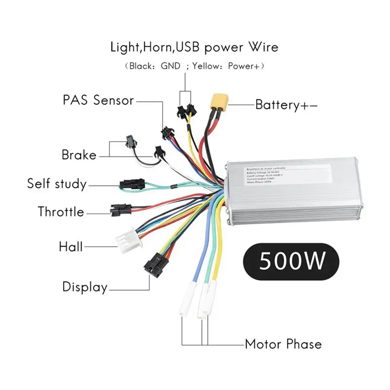 BSEVB-Electric Bike Brushless Controller With S886 LCD Display 24V 36V 48V Electric Bicycle Scooter E-Bike Accessories 24-48V 50
