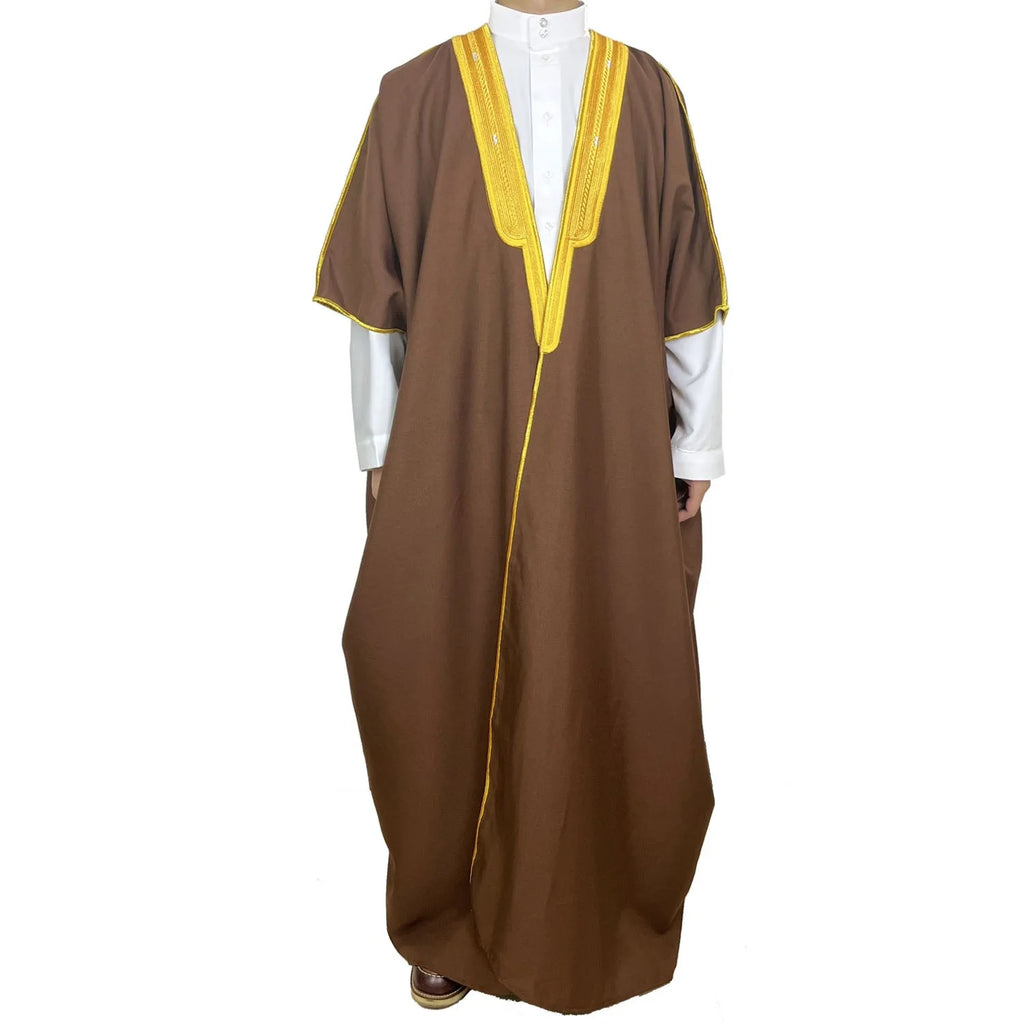 Islamische Dubai Saudi Abayas Gebet Abaya Naher Osten Herren Robe Muslim Kleid Kimono Dishdasha Kleidung Kaftan Ramadan Jubba Thobe