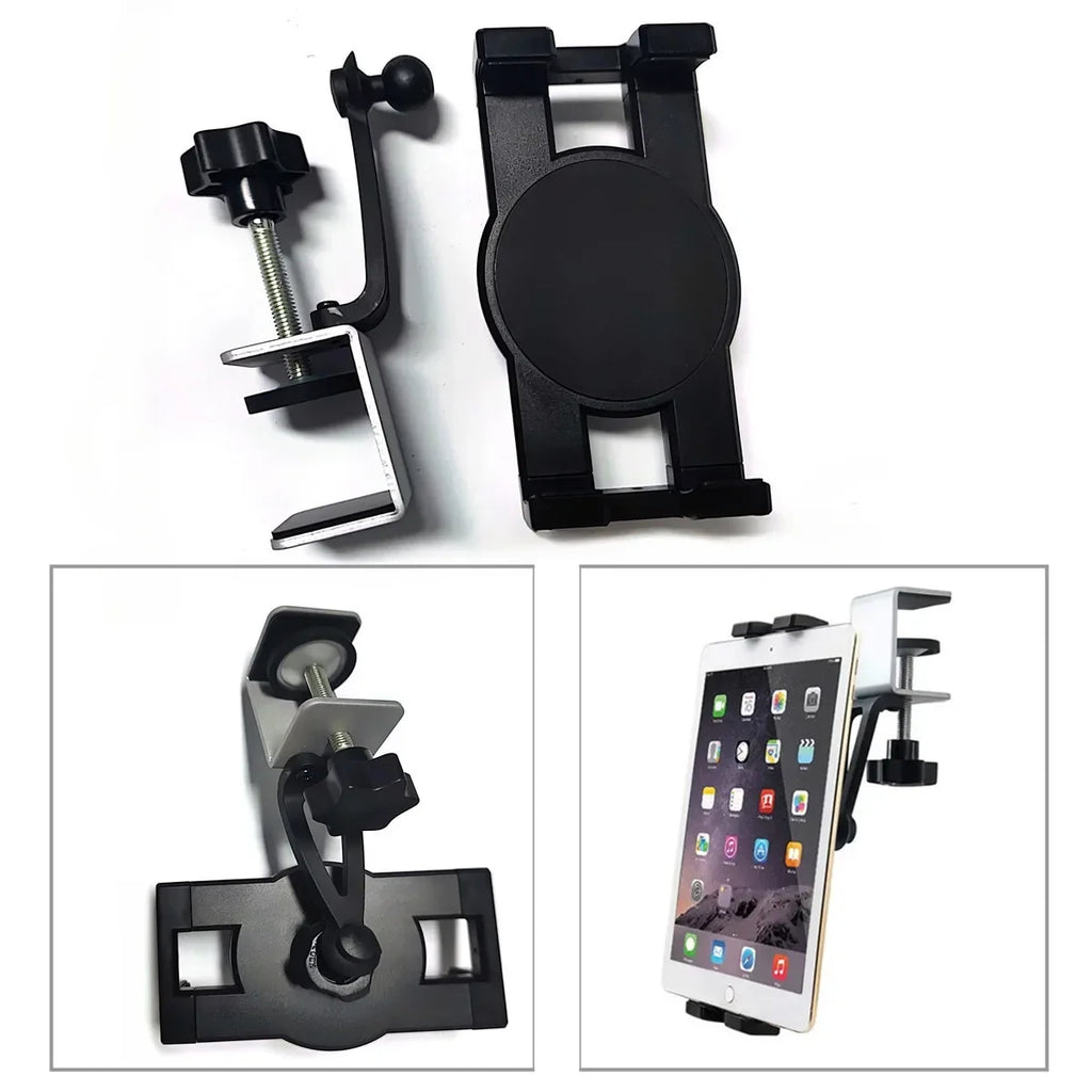 Kitchen Cabinet Tablet Mount Stand for 4-13'' Tablet & Phone Holder Stand Metal Tablets Cellphone Clamp Holder for IPad Air Pro