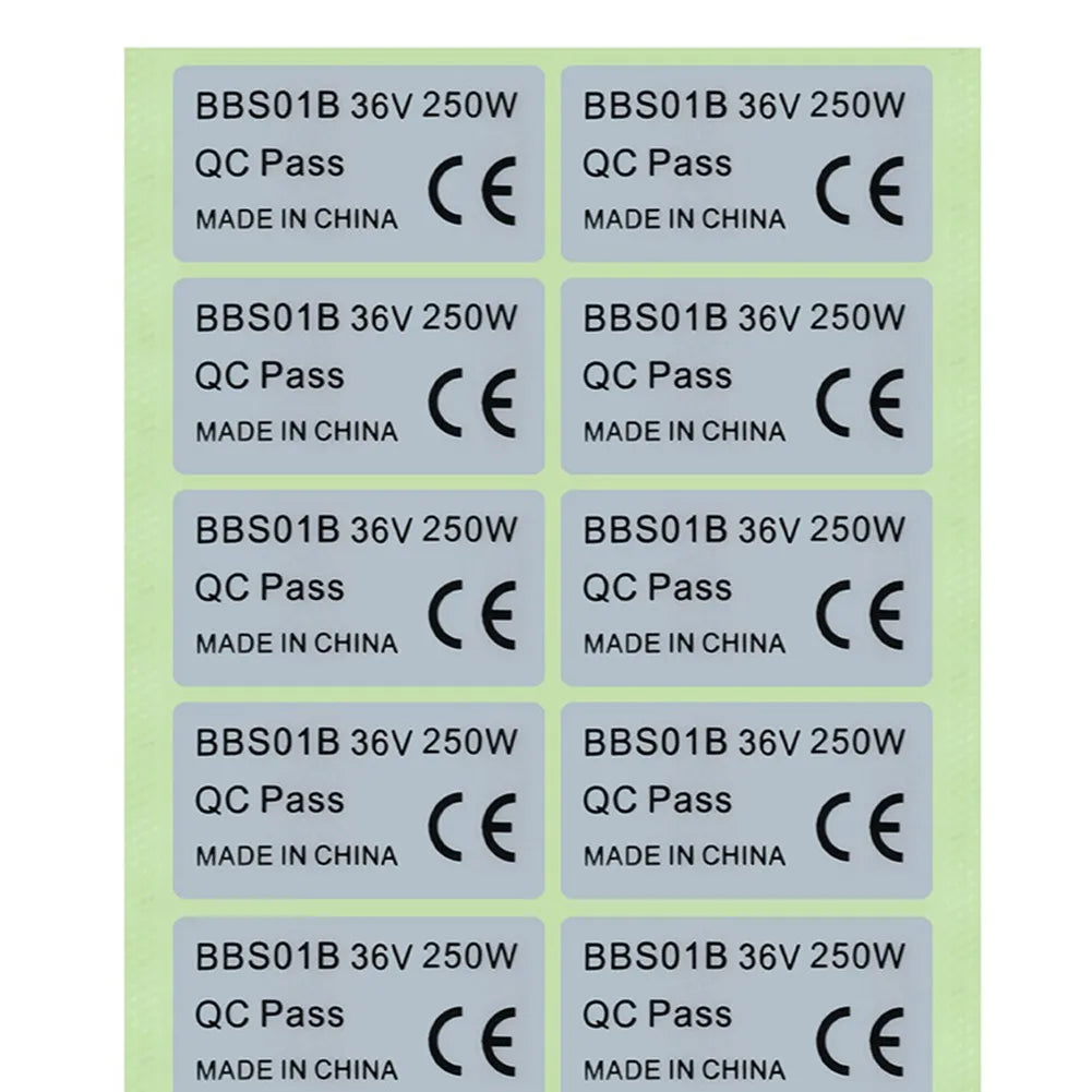 20 Pcs Ebike Stickers Label For 36V 250W/48V 750W Electric Bicycle Motor  Label Stickers For BAFANG E-bike Accessories
