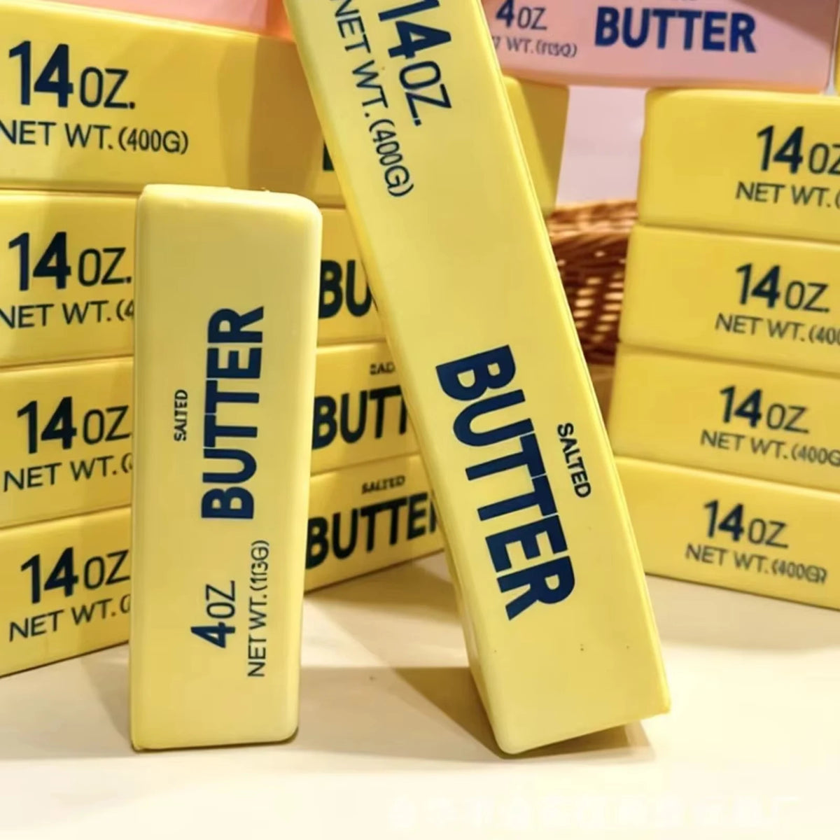 24CM Butter Stick Fidget Toys Squishy Elastic Cheese Stick Funny Decompression Stress Anxiety Relief Squeeze Prank Toy Relax