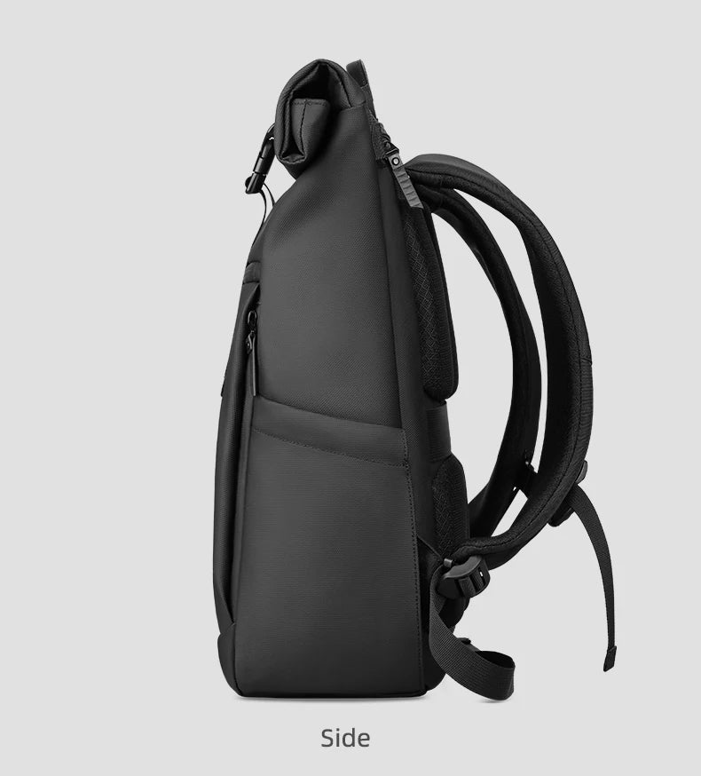 Heroic Knight Rolltop Laptop-Rucksack, erweiterbares, wasserabweisendes Fach, stilvoller Rucksack für Herren, lässiger Reiserucksack