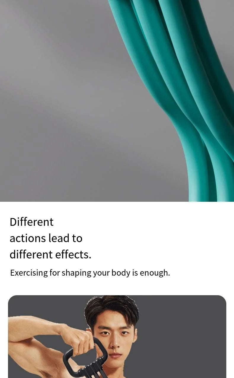 Adjustable Shoulder, Back, and Chest Muscle Trainer with Multi Functional Fitness High Elasticity Arm Stretching Elastic Rope