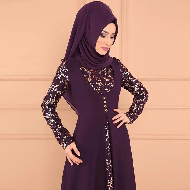 Muslim Abaya Turkey Islamic Arabic Hijab Dress Caftan Dubai Kaftan Moroccan Robe muslim Dress  islamic wear for women Plus size