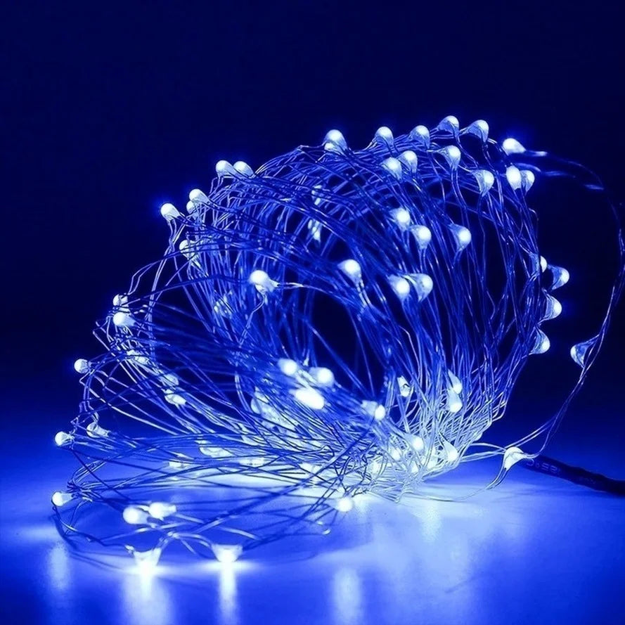 10/PCS 5M/3M LED Lantern Christmas Fairy Tale Lamp Lantern Cake Gift Box Creative Star String Light Battery Copper Wire Light