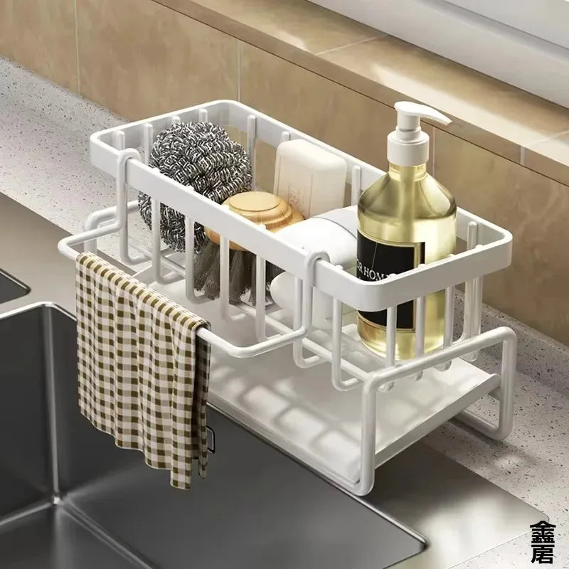 Faucet Hanging Rack – Integrated Draining & Storage, Kitchen Space-Saving Tool