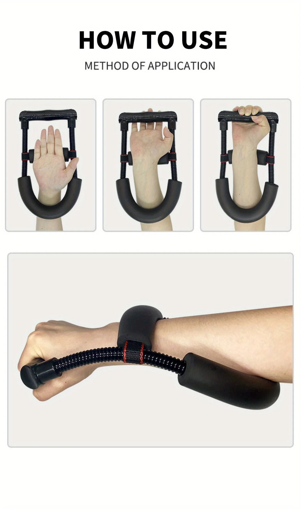 Erhalten Sie stärkere Handgelenksmuskeln mit Power-Handgelenktrainer für Krafttraining, Armtrainer, Trainingsgeräte, Wrestling-Griff