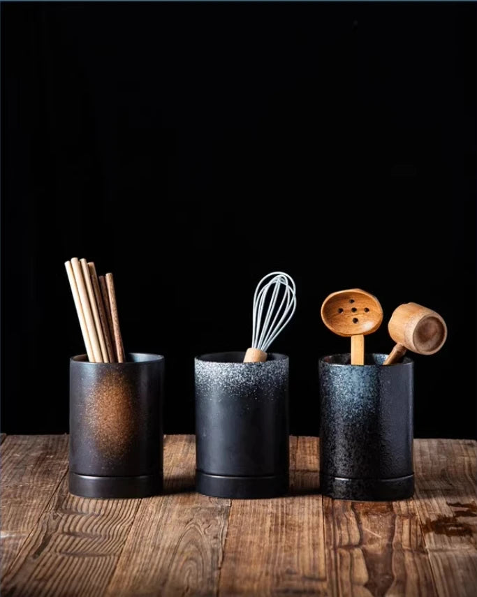 Japanese Ceramic Kitchen Restaurant Household Drain Chopsticks Storage Rack Chopsticks Box Creative Tableware Kitchen Supplies