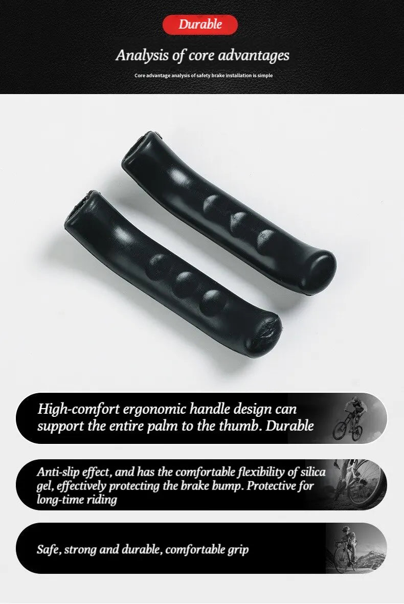 1 Pair Bicycle Brake Handle Protection Cover Mountain Road Bike Brake Lever Protection Anti Slip Gel Sleeve Cycling Accessories