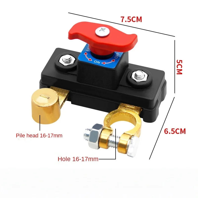 Autobatterie-Trennschalter 12V/24V ﻿ Automatischer Trennschalter, Anti-Stromausfall-Leckageschutz, universelle Autoteile
