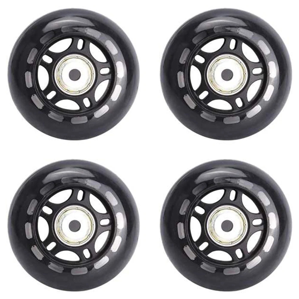 4Pcs Roller Skates Non-Flashing Wheel Skate Wheel 70X24mm Bearing Skate Accessories Non-Slip HOT