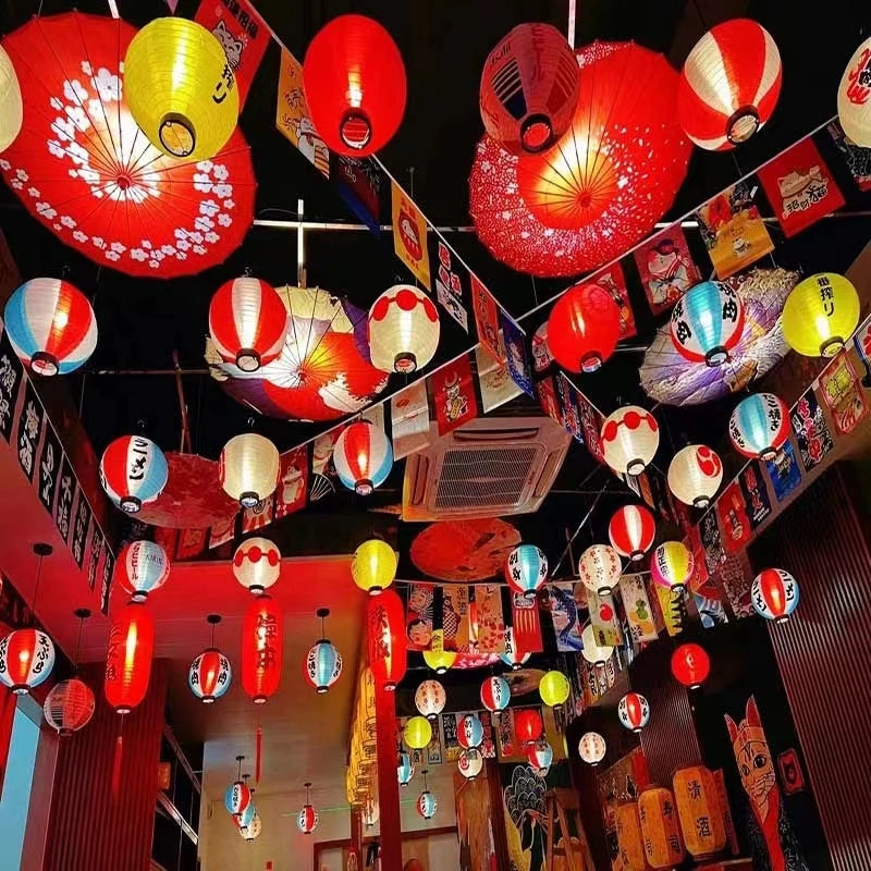 10 Inch Korean Lanterns for Outside Birthday Party Decorations Hanging Lantern Japanese Decoration Wedding Waterproof Rustic