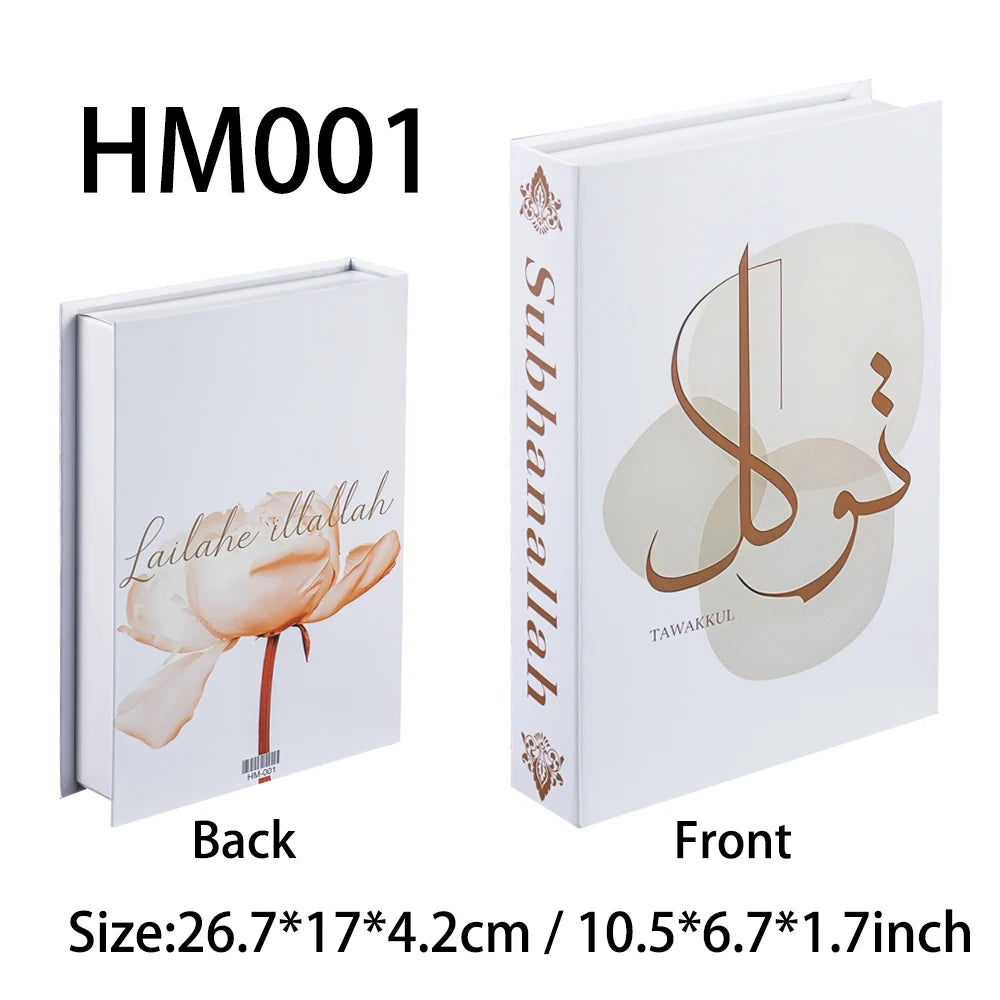Islamic Serie Fake Book Boxs for Coffee Table Decoration Living Room Fashion Prop Books Home Decoration Model Room Accessories