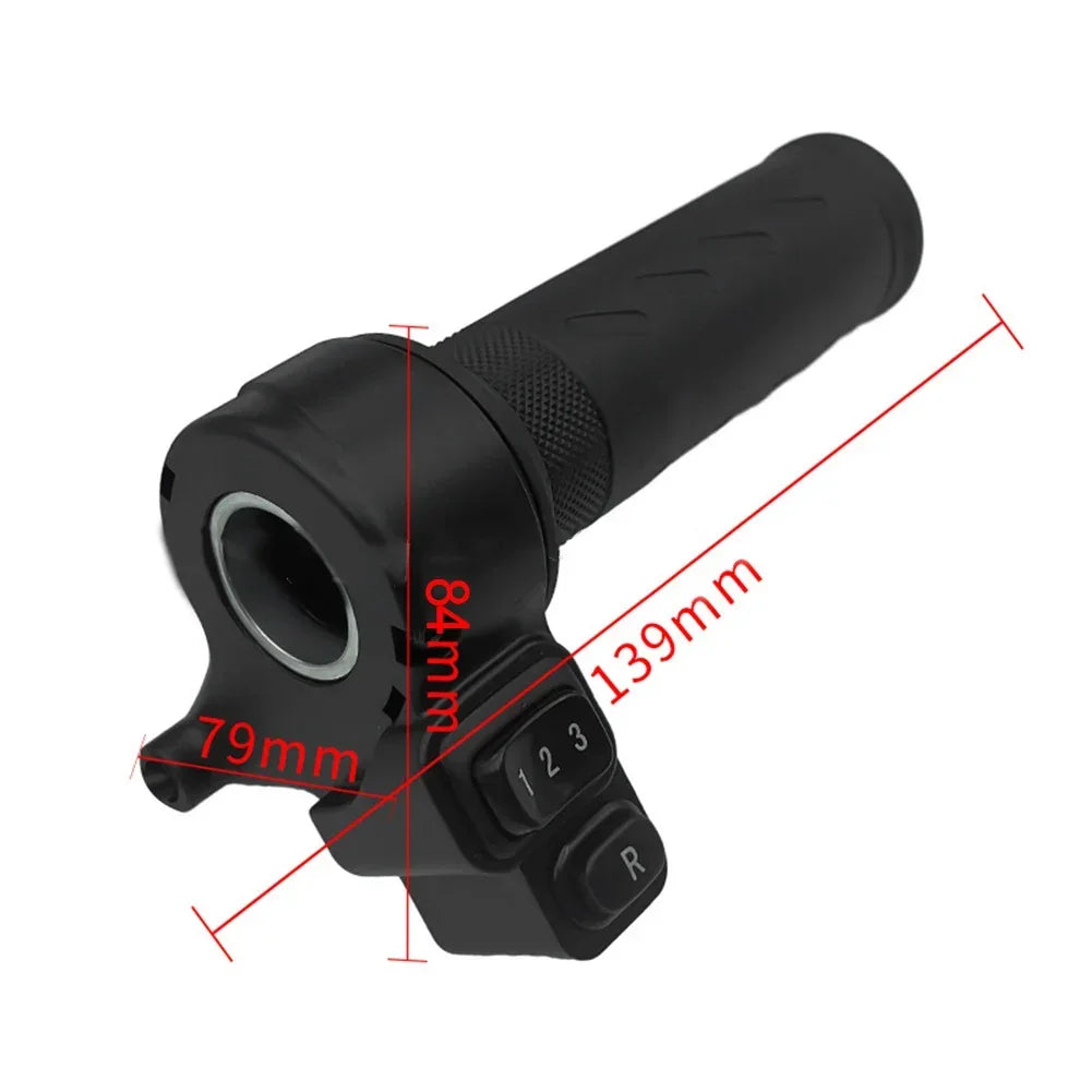 1Pair 3 Speed EBikeTwist-Speed Throttle Ebike Right/Left Handle Helf Twist-Throttle 24V 36V 48V 72V For Electric Scooter Bicycle