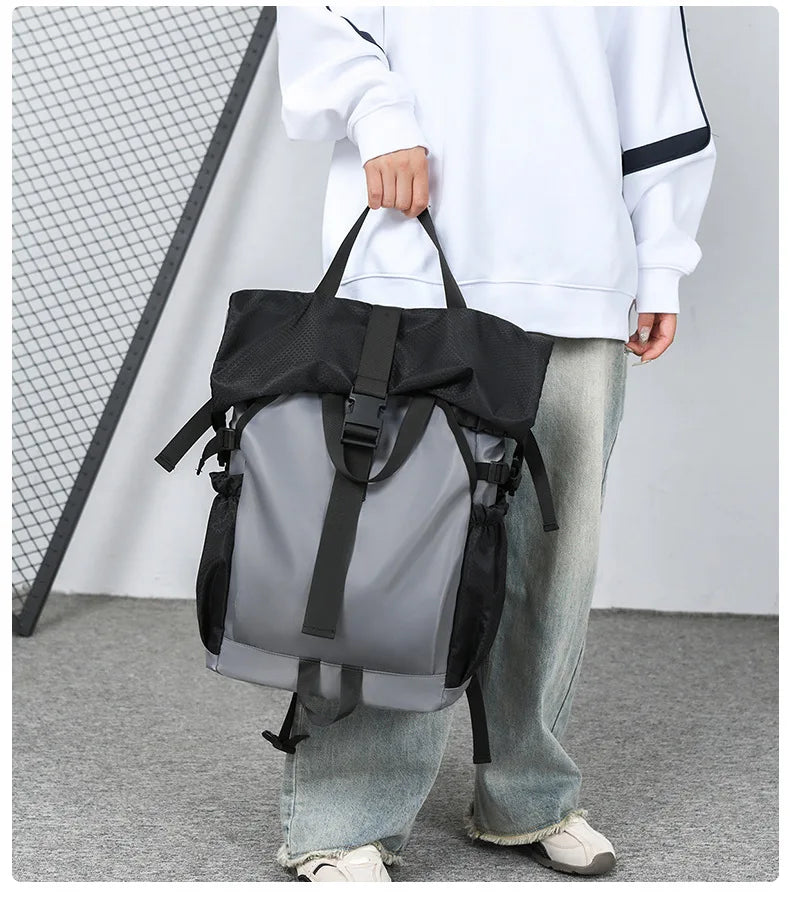 Funktioneller Rucksack für Reisen, Sport, Bergsteigen, Wandern, großes Fassungsvermögen, wasserdicht, leicht, Computer-Schultasche