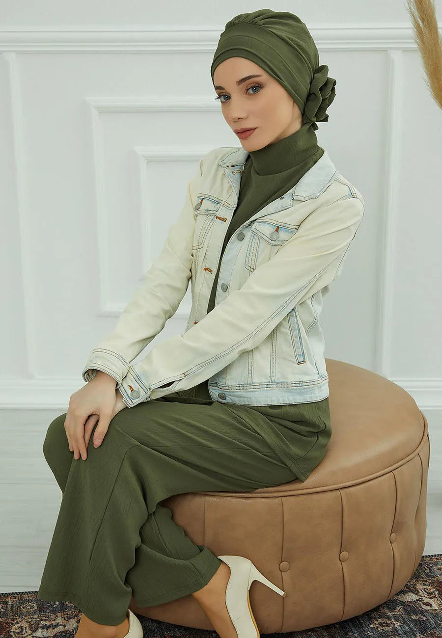 Islamische Hut Hijabs für Frau trend ige Blume Kopftuch Unter kappe Motorhaube Frauen muslimischen Turban Hut Damen Kopf wickel Bandana Schädel kappe