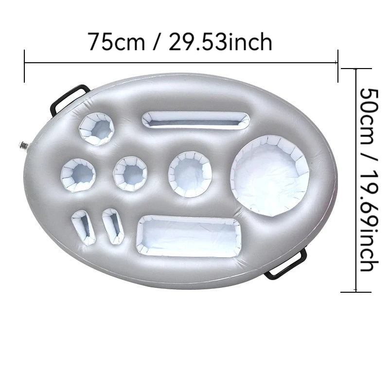 Inflatable Ice Bucket, Food Tray, Multi-Function Beverage Rack, Party Cup Holder, Multi-Function Ice Bar Floating Row