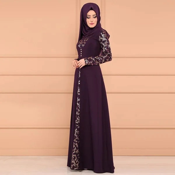 Muslim Abaya Turkey Islamic Arabic Hijab Dress Caftan Dubai Kaftan Moroccan Robe muslim Dress  islamic wear for women Plus size