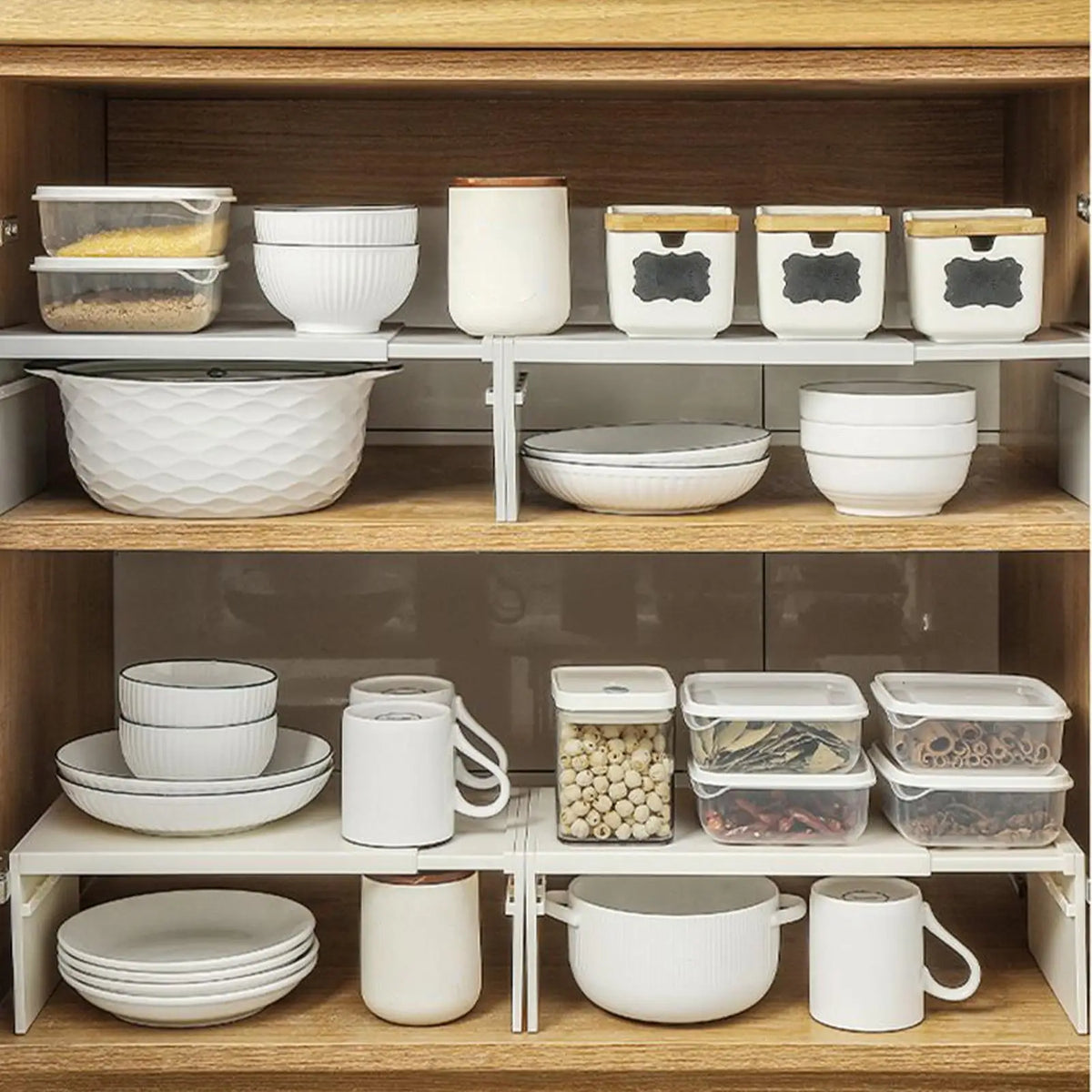 Kitchen Cupboard Organizer Retractable Cabinet Shelf Seasoning Bottle Spices Rack Dish Shelf Kitchen Accessories Storage Rack