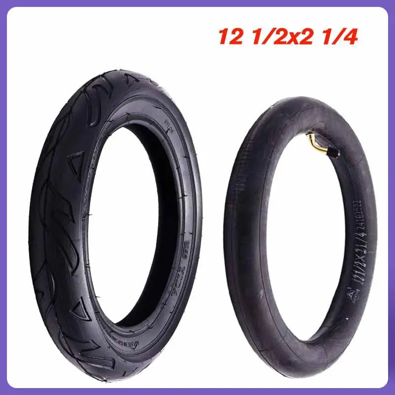 12 inch Tire 12 1/2 X 2 1/4 62-203 E-Bike Electric Scooters Tyres 12 1/2X2 1/4 Tyre with Inner Tube Accessories