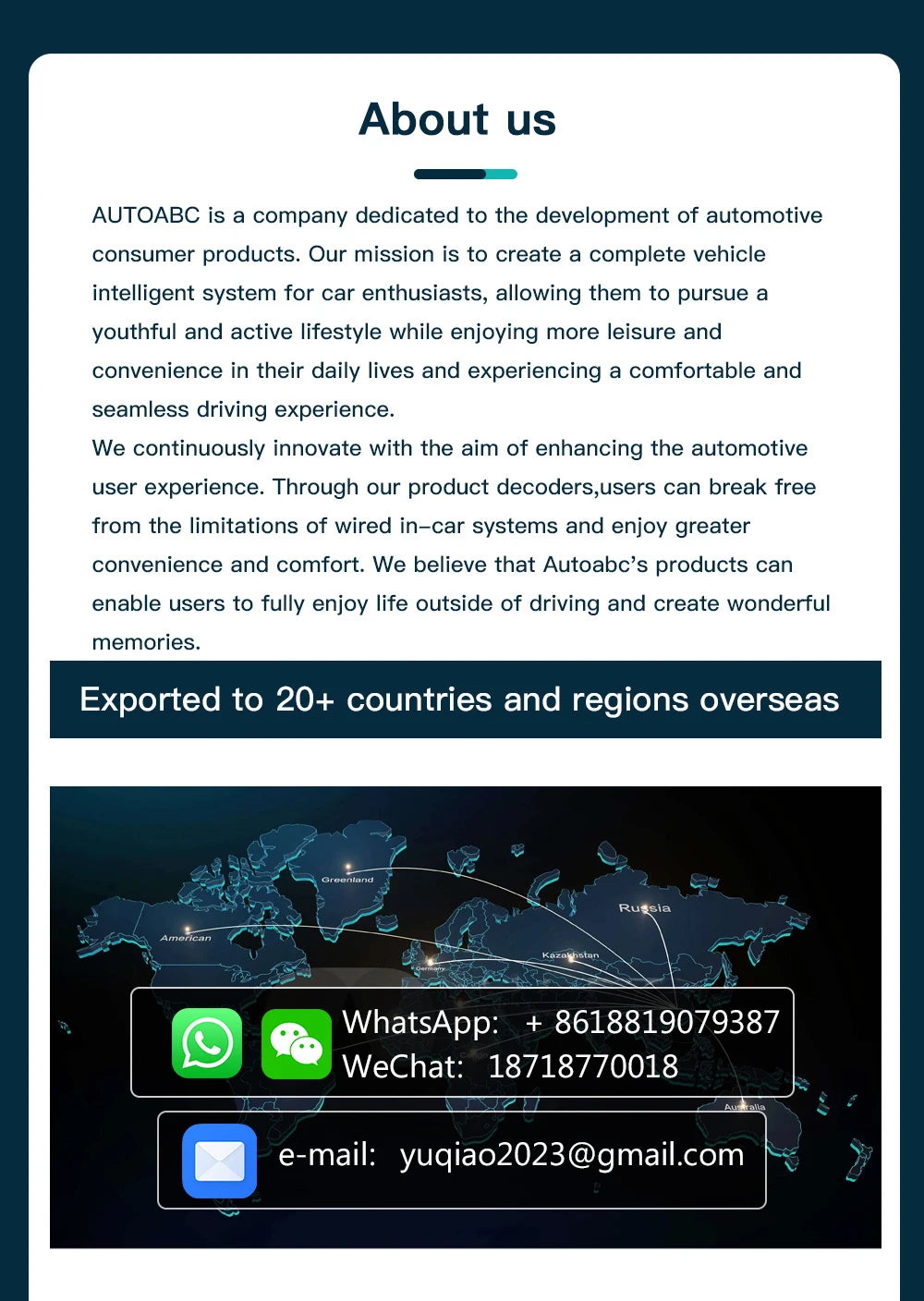 AUTOABC Drahtlose CarPlay Android Auto Interface für Audi A3 A4 A5 Q2 Q7 Q5L 8V mit Mirror Link AirPlay Reverse Kamera Navigati