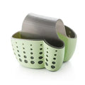 2 Sided Kitchen Sponge Drain Rack Sink Scouring Pad Hanging Storage Basket Cleaning Brush Holder Soap Organizer Shelf