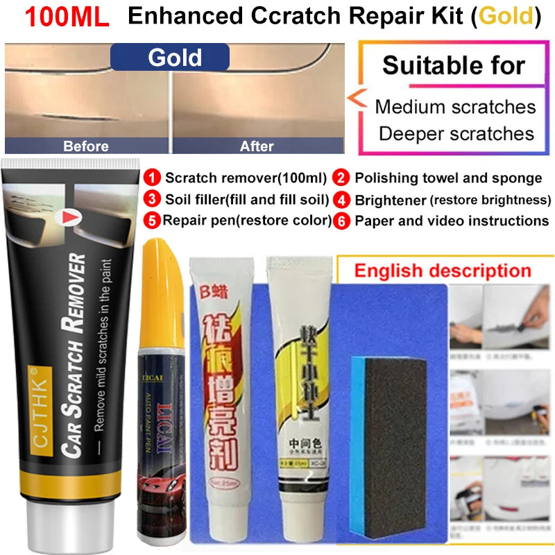 Auto Kratzer Entferner Farbe Pflege Werkzeuge Auto Swirl Entferner Kratzer Reparatur Polieren Auto Körper Schleifen Verbindung Anti Scratch Wachs